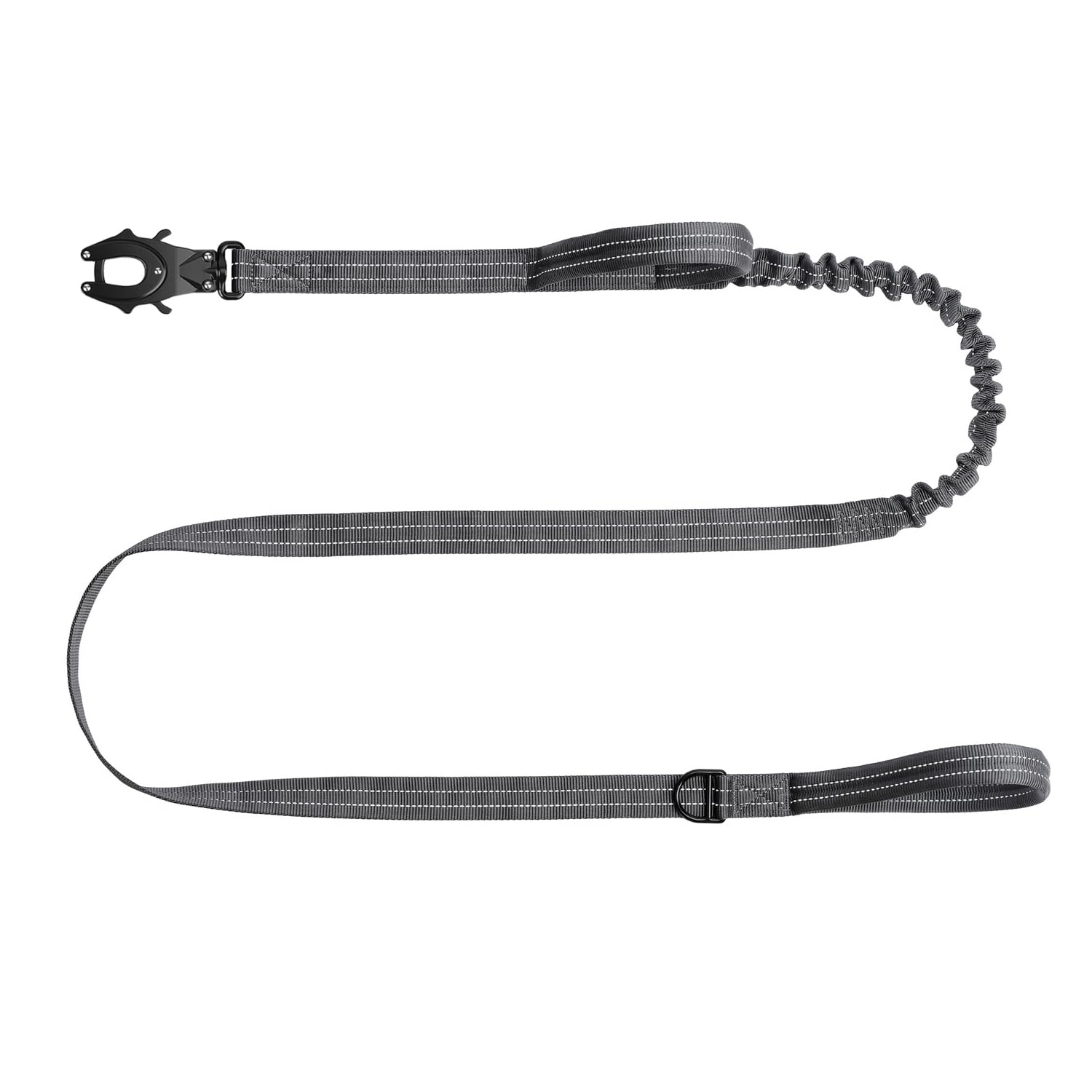ICEFANG Laisse Tactique Chien 6ft avec réflectivité pour promenades nocturnes.
