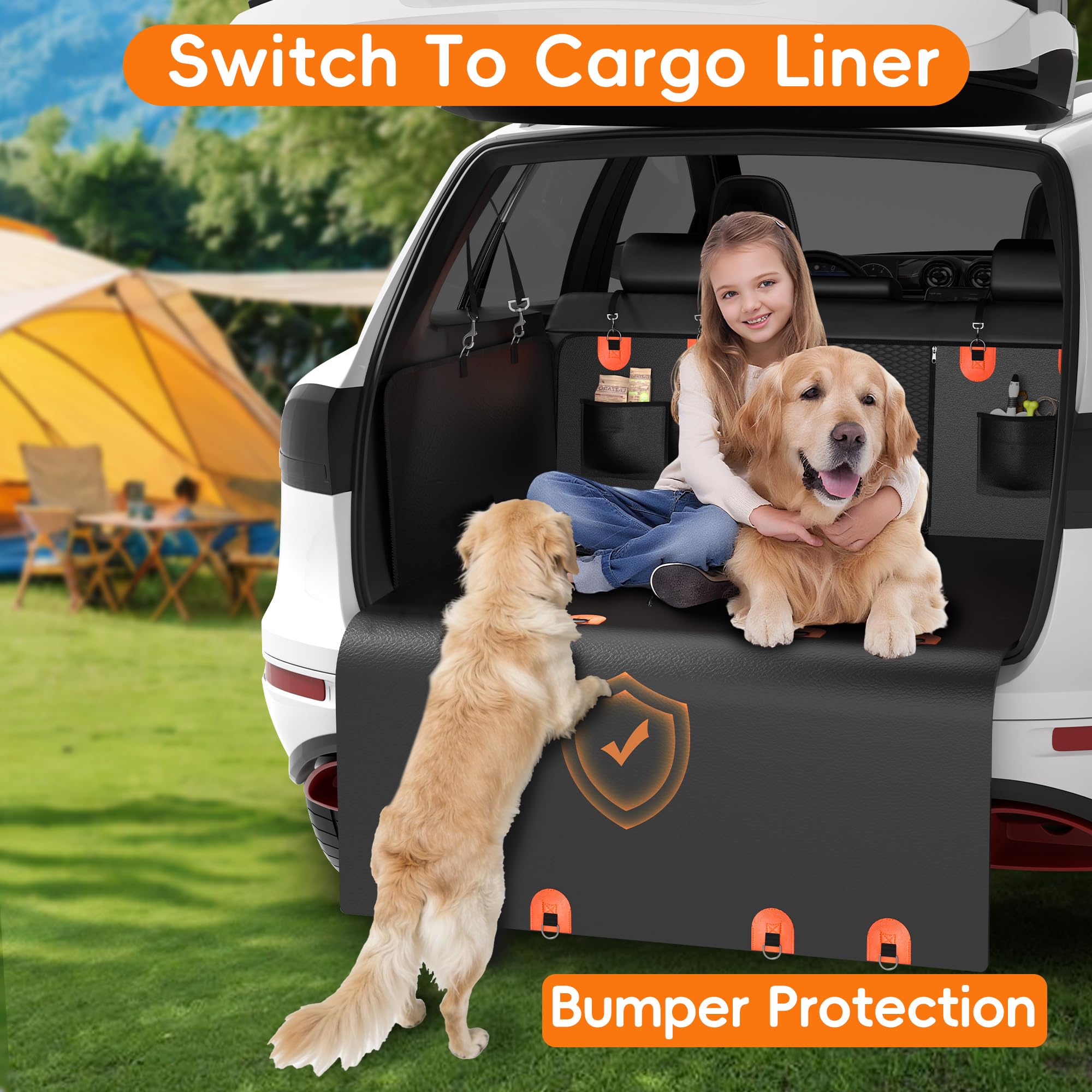 IceFun hamac chien couverture universelle adaptée sedan et SUV.
