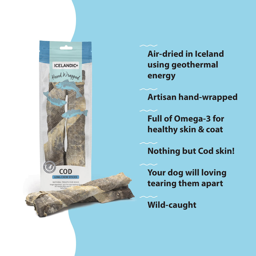 Icelandic+ Odeur plus faible que d’autres friandises poisson.
