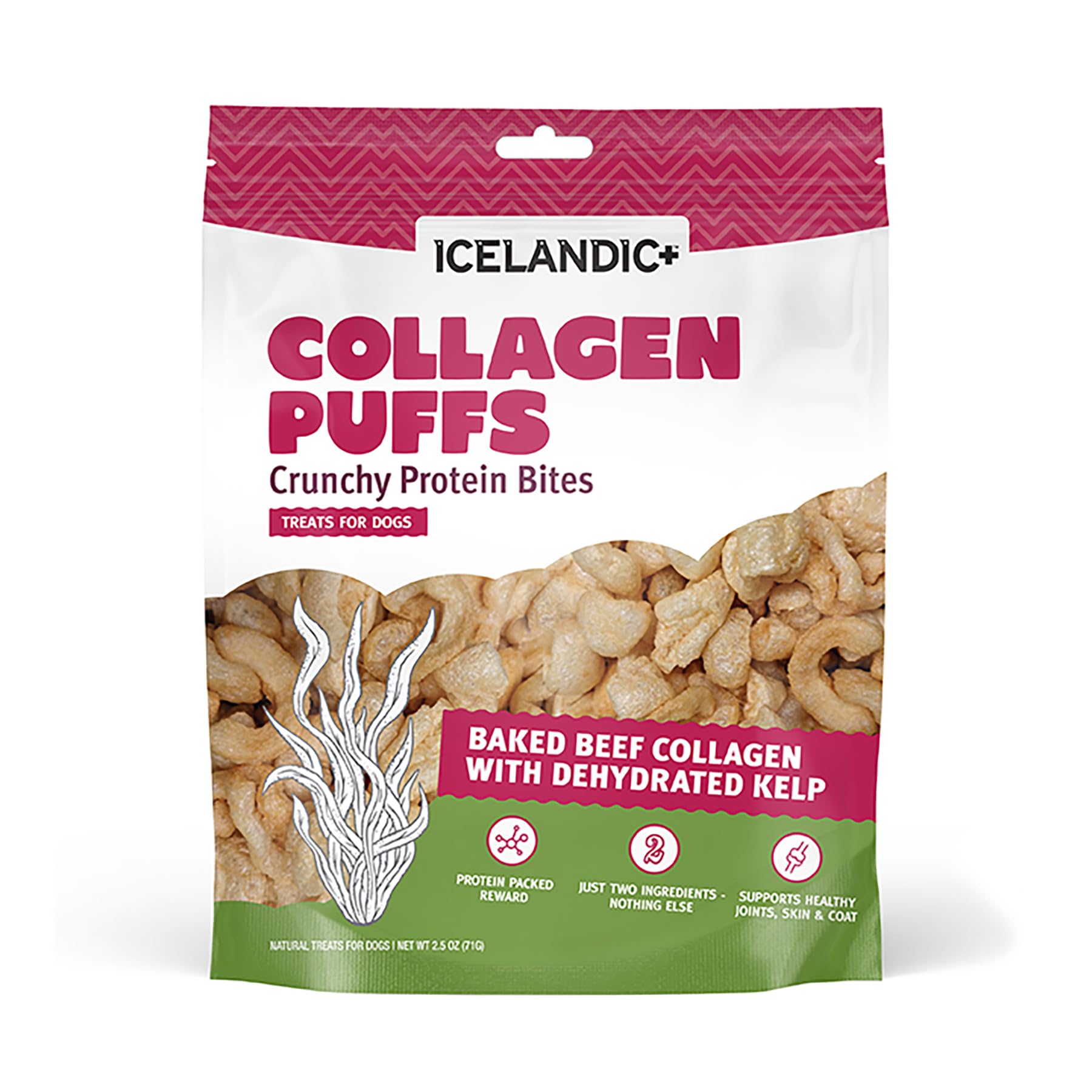 Icelandic+ Collagen Puffs bouchées croustillantes pour articulations.