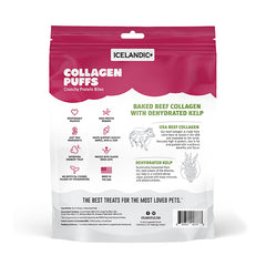 Icelandic+ Collagen Puffs deux ingrédients simples: bœuf et algues biologiques.