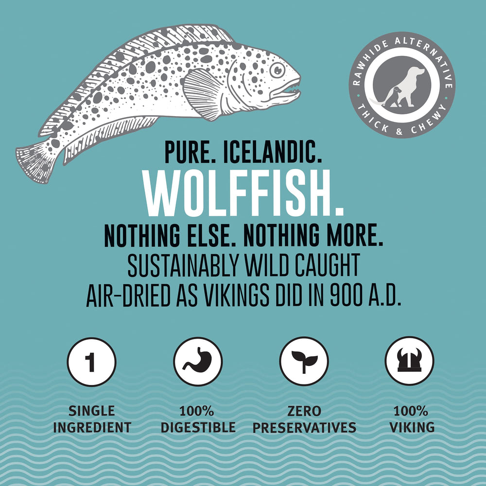 Icelandic+ Wolffish chien heureux – récompense idéale.