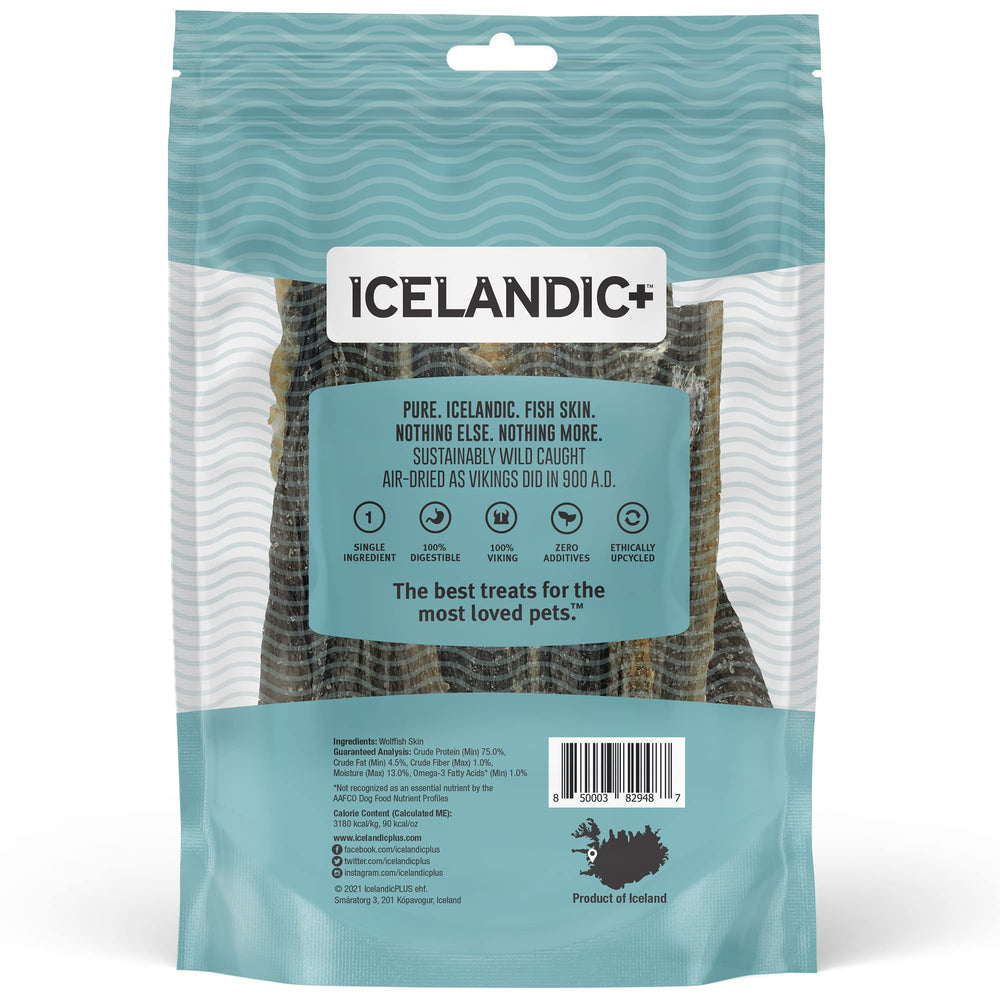 Icelandic+ Wolffish peau de poisson – texture naturelle.