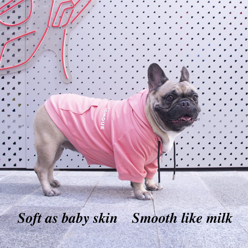 iChoue guide des tailles pour chiens bouledogue rose: ajustement fiable.