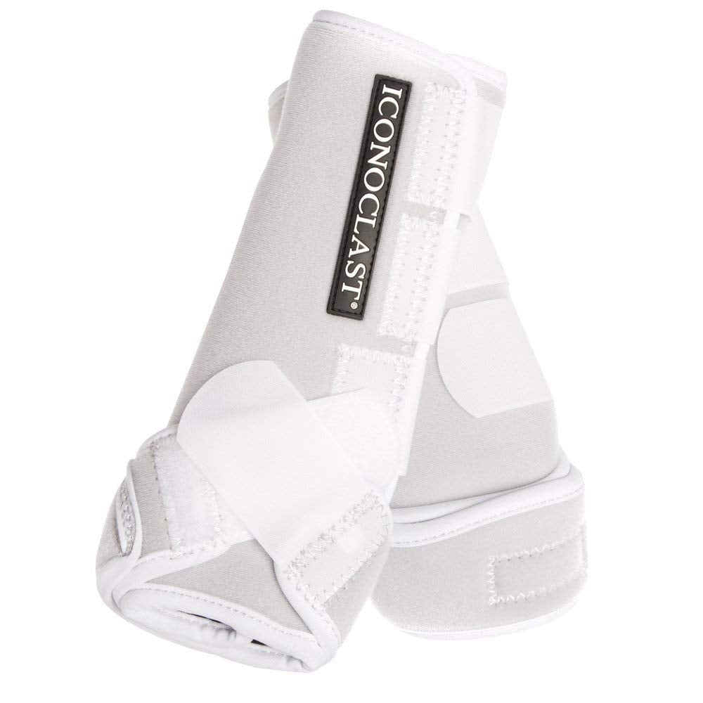 Iconoclast bottes blanches vues avant, soutien latéral renforcé potentiel.