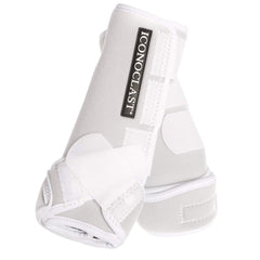 Iconoclast bottes blanches vues avant, soutien latéral renforcé potentiel.