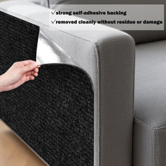 Tapis griffure ICOOP pour salon, installation adhésive rapide et efficace.