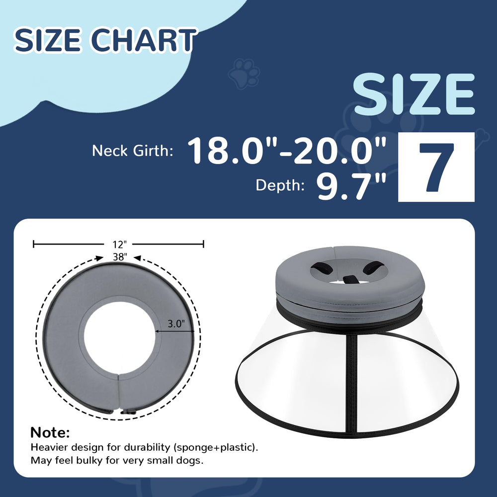 ICOYEA Donut Chien – vue claire sans obstruer la perception.