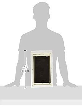 Dimensions de Ideal Pet: cadre et porte mesurent 14,88 x 2,13 x 8,94 pouces.