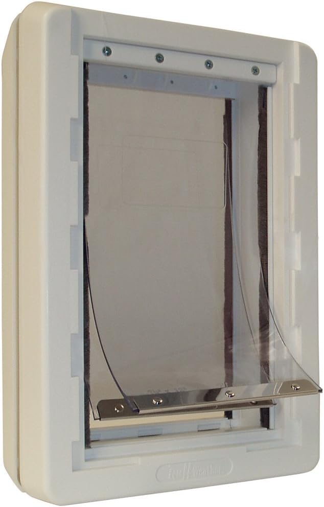 Porte Ideal Pet Products Ruff Weather: volets vinyle flexibles pour isolation efficace.