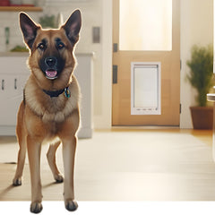 Ideal Pet Products porte animale avec cadre télescopique pour installation rapide et sécurisée