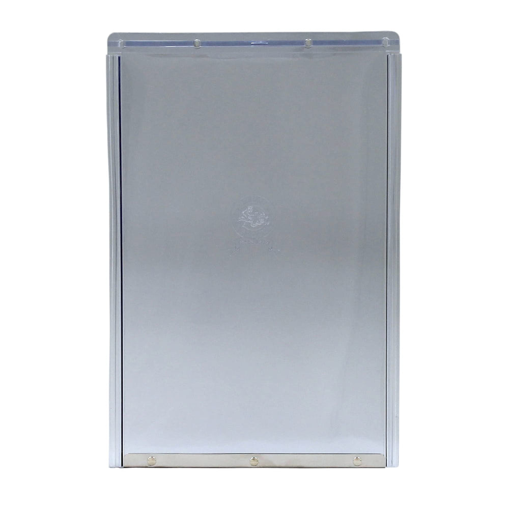 Ideal Pet Products rabat en vinyle transparent, taille extralarge, facile à installer sur porte pour animal.