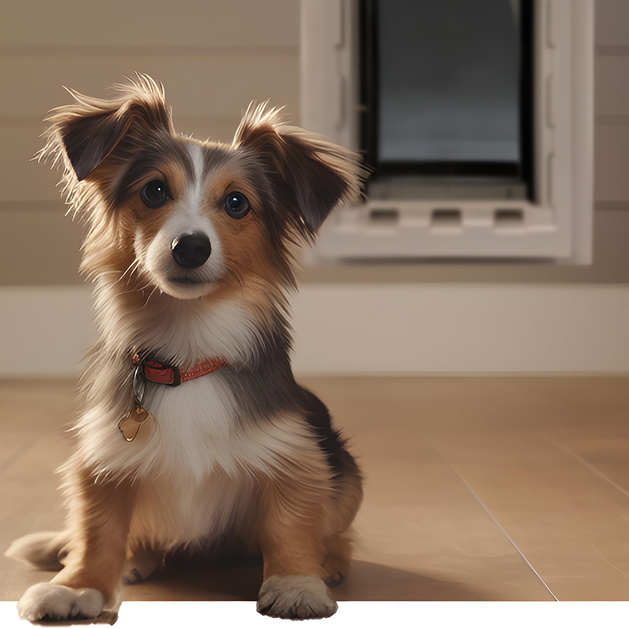 Pose et installation simple de la porte Ruff-Weather Ideal Pet pour un accès pratique.