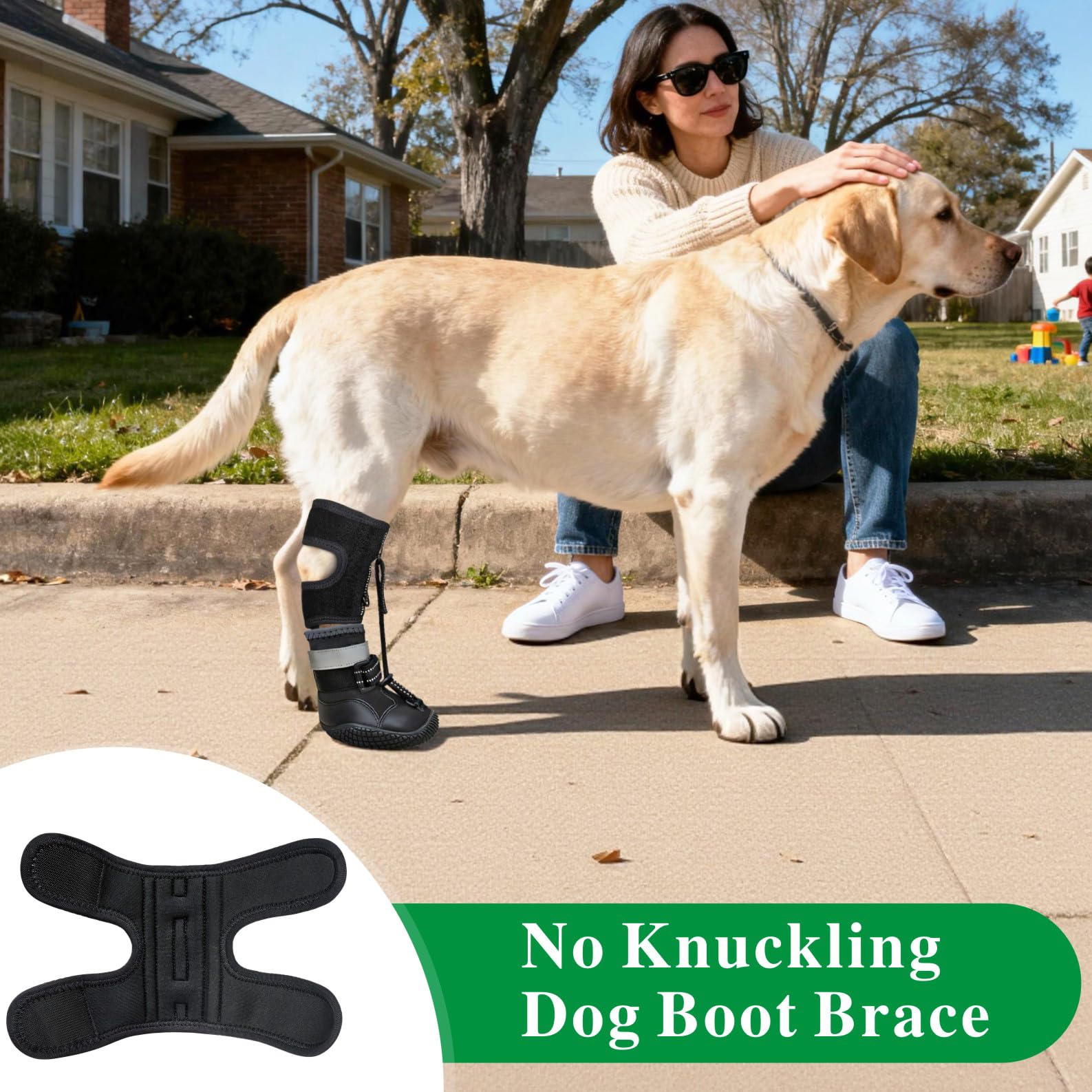 Idepet sangles reglables pied chien: ajustement personnalisé et confort durable