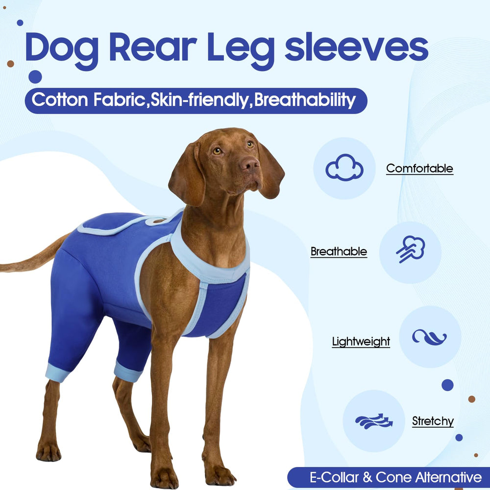 IDOMIK Combinaison récupération chien – taille grande, adaptée aux grands chiens et au confort.