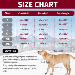 IDOMIK doudoune chien hiver grand devant: ajustement précis et protection contre le vent.