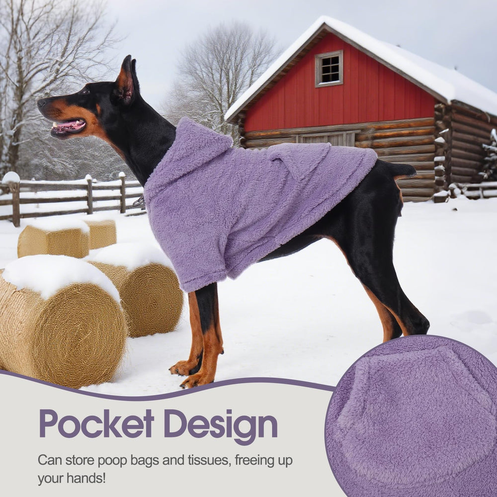 IDOMIK grande taille manteau chien, coupe confortable pour divers chiens.