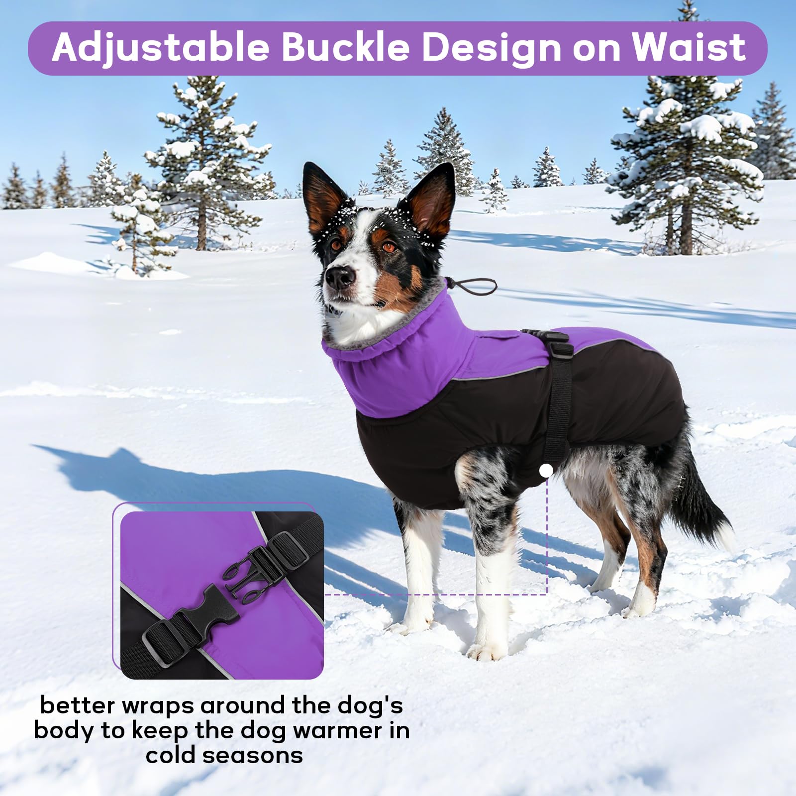 Manteau IDOMIK avec trou pour laisse, sécurité lors des promenades.