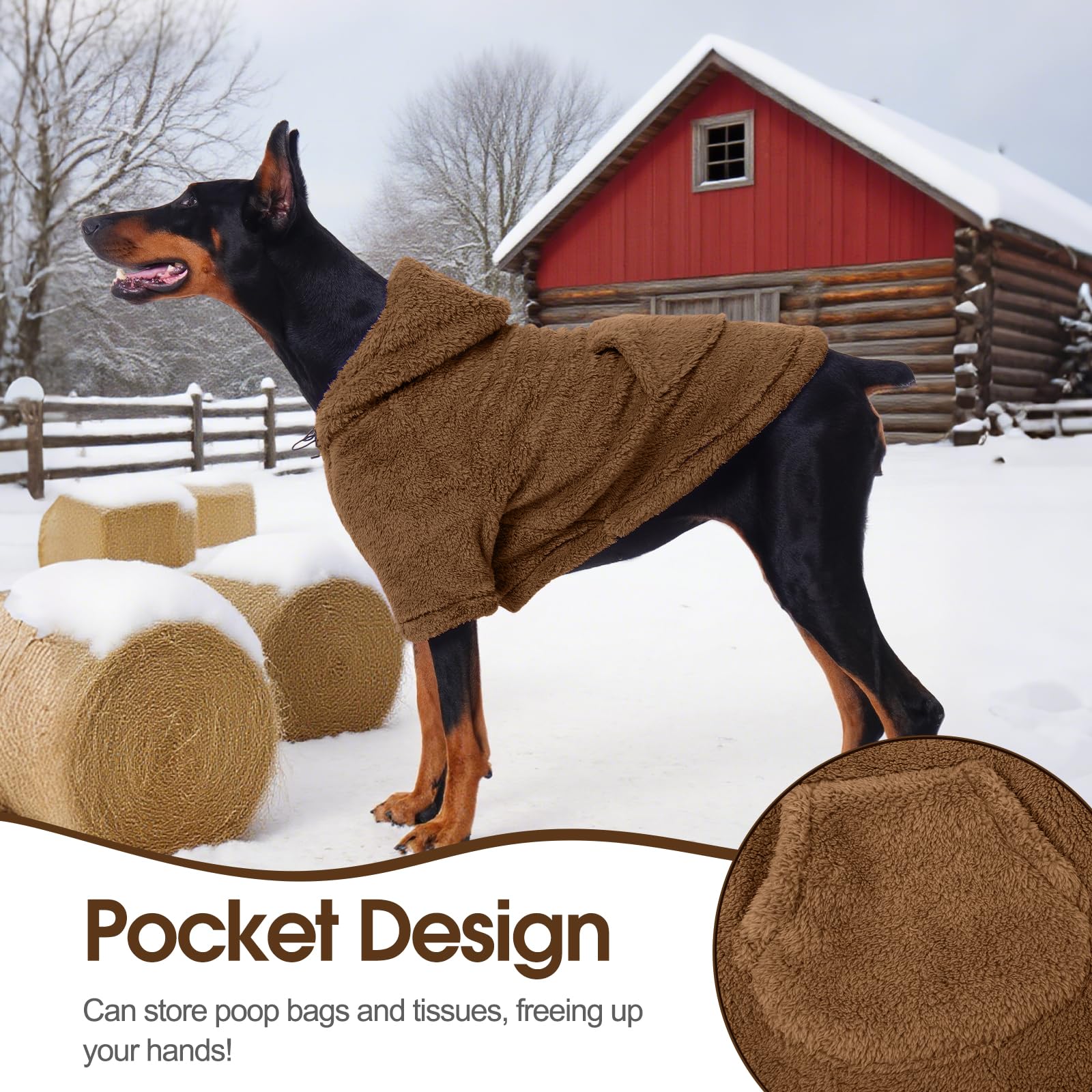 IDOMIK pull pour chien 2XL chaleur et confort