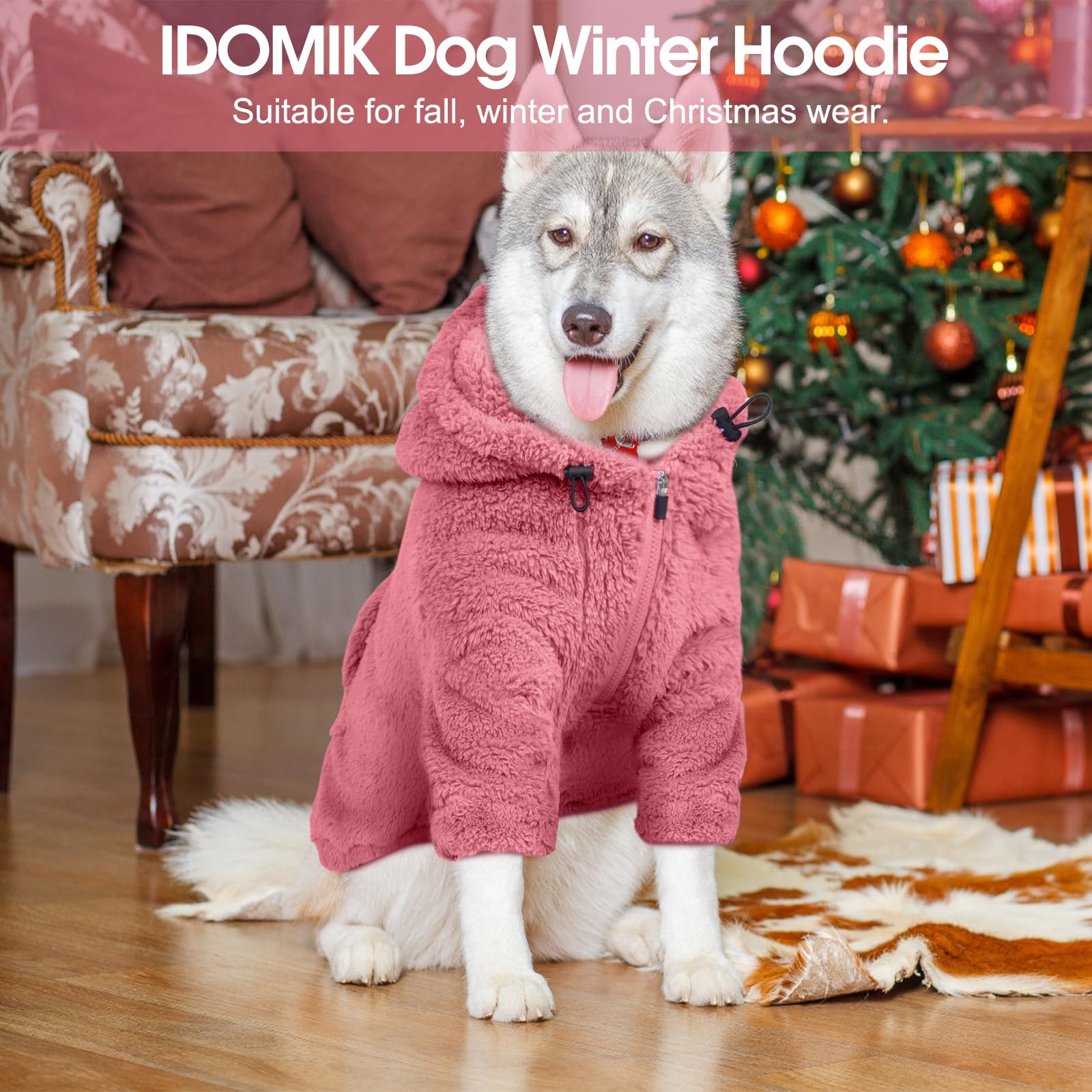 IDOMIK usage hivernal, protège du vent lors des balades.