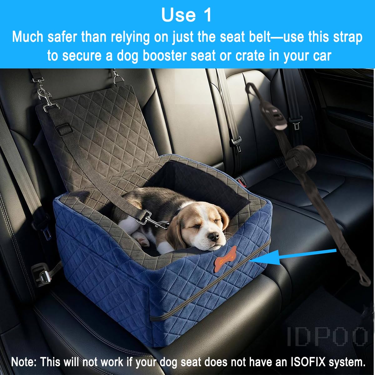 Idpoo crochets: insertion rapide sur attache ISOFIX pour installation aisée