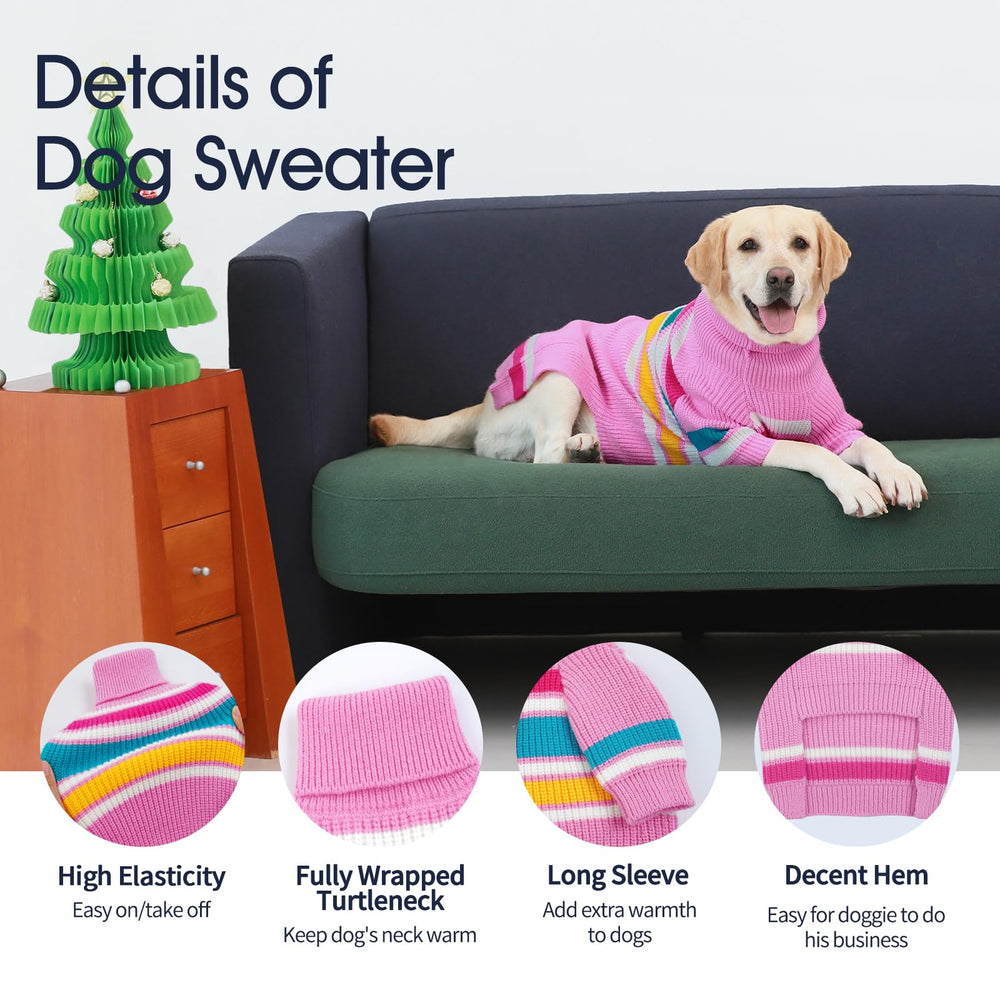 Détail tricot douceur IECOii XXL rose pour chien.