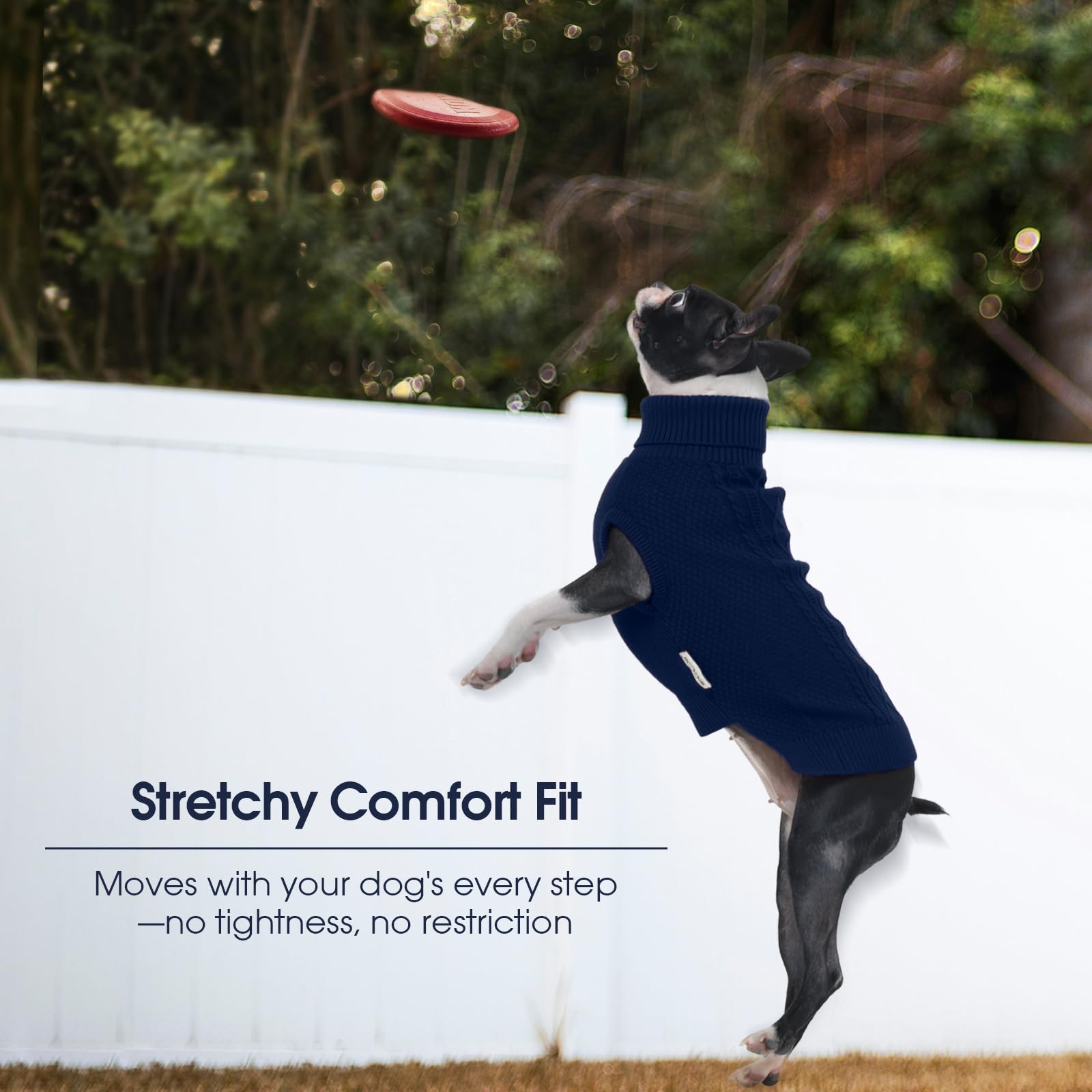 IECOii gilet chien tricot classique, design intemporel et doux