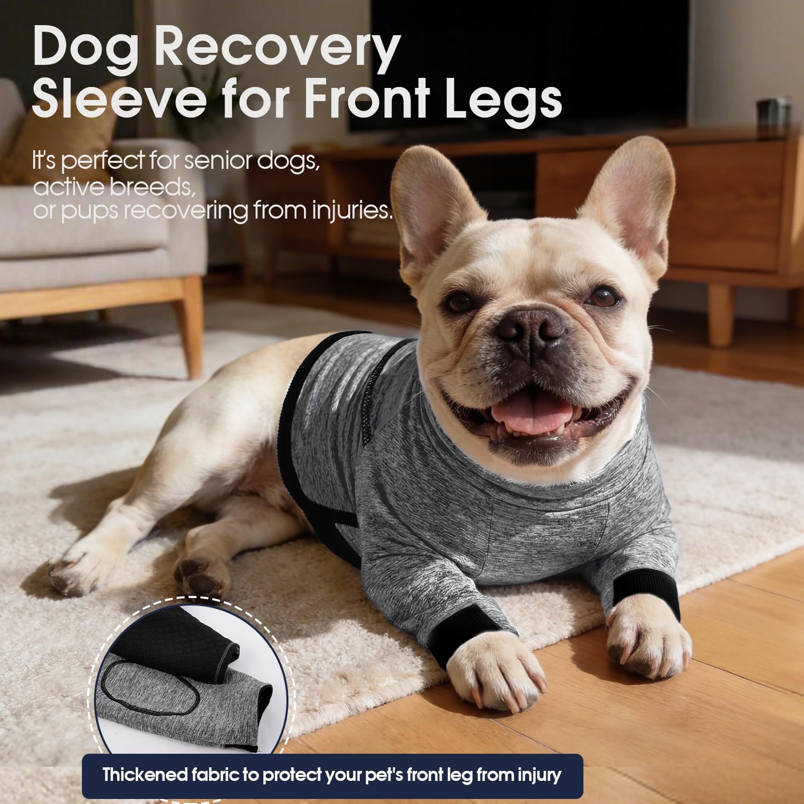 IECOii gilet récupération chien alternative au cône, doux et sans stress.