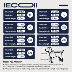 IECOii gilet récupération chien matière respirante et extensible pour plus de confort.