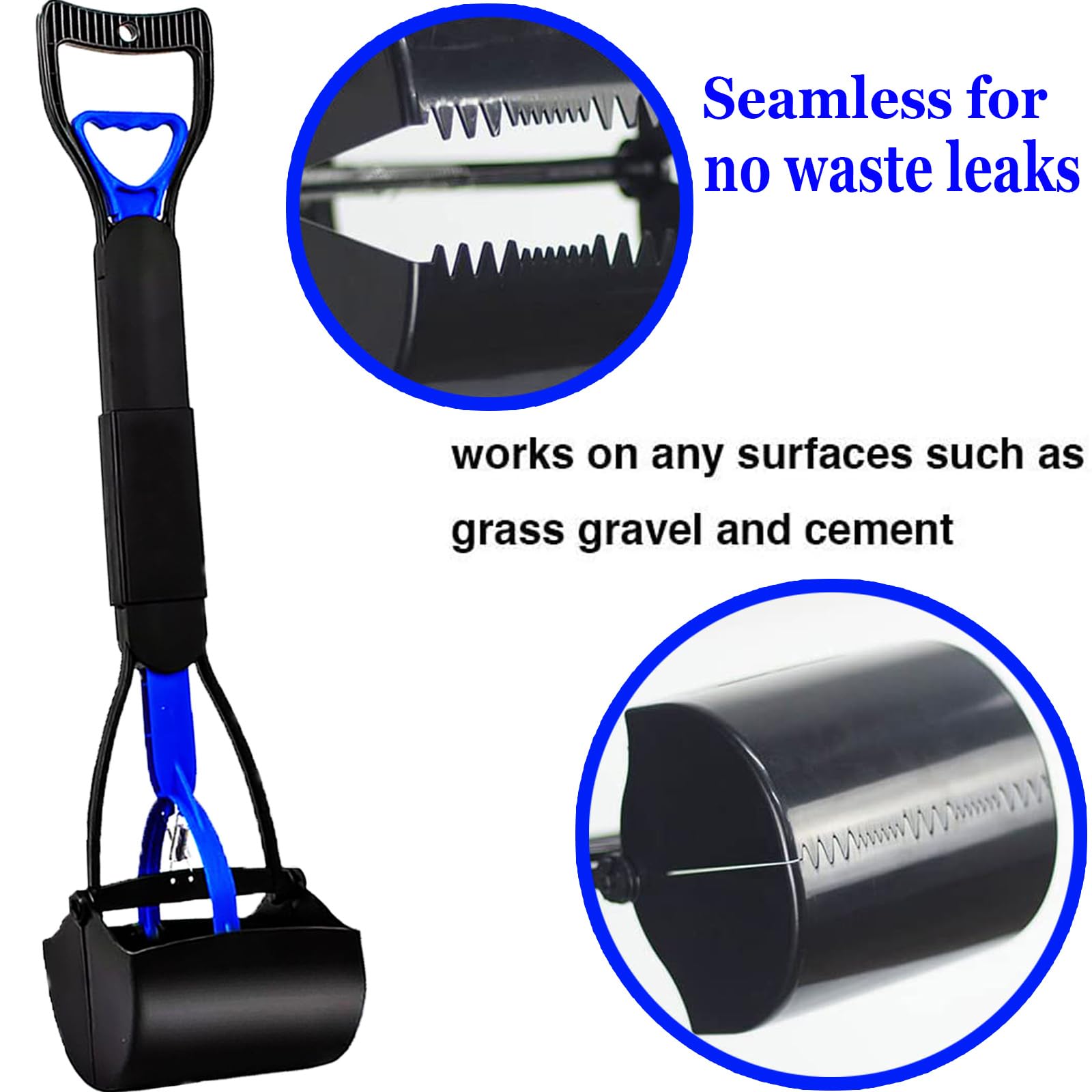 iemjoyed Pooper Scooper avec dents fermes pour ramasser précisément.