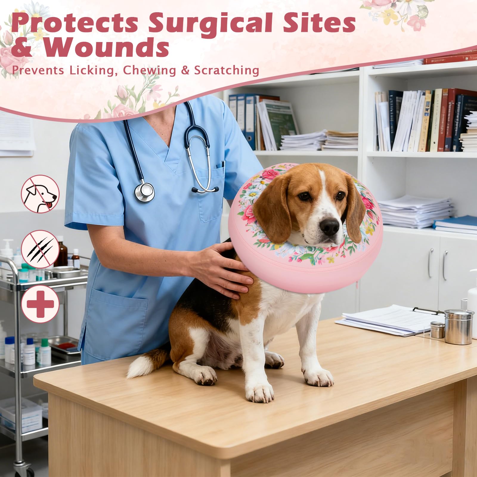 IEUUMLER collier-cone chien: ajustement sûr et maintien fiable.