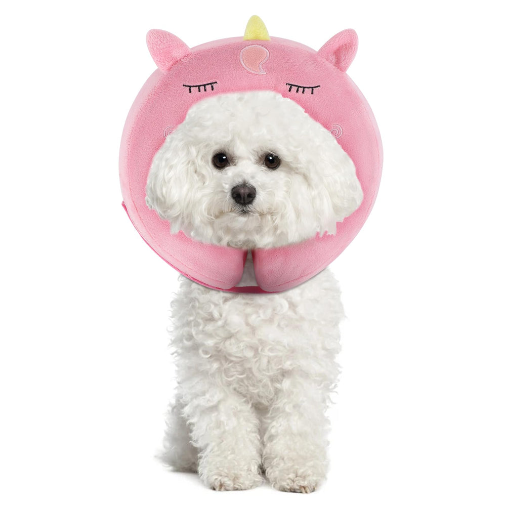 IEUUMLER collier gonflable pour chien, protection douce contre le léchage post-opératoire.