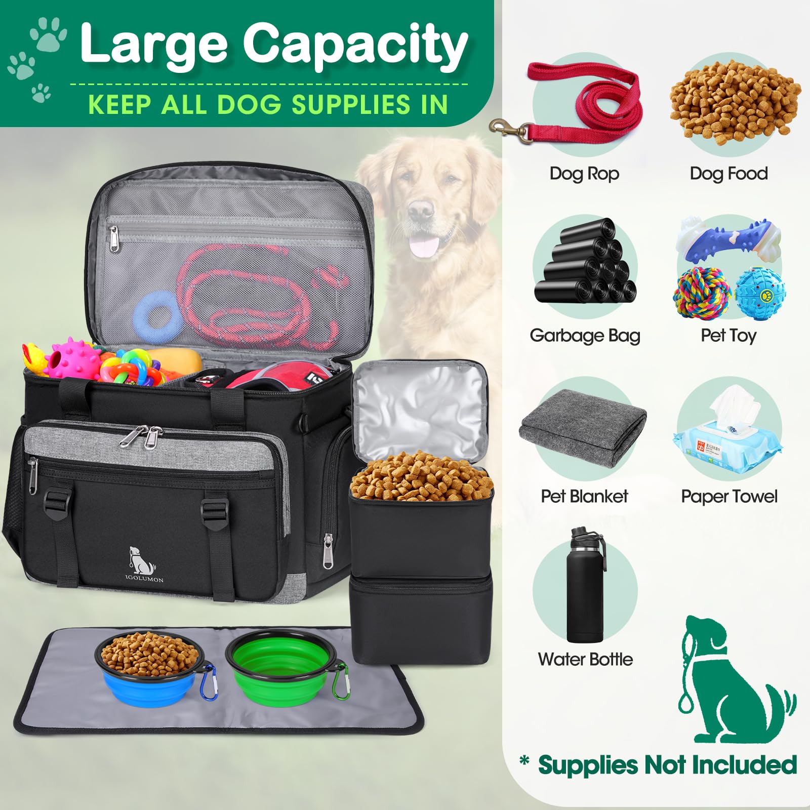IGOLUMON tapis nourriture chien, surface propre pendant les repas