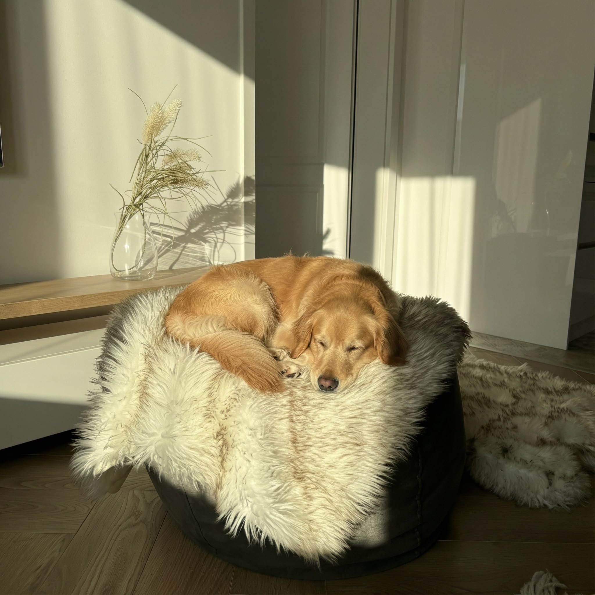 IHAPPYDOG coloris gris, marron et blanc avec extrémités marron.