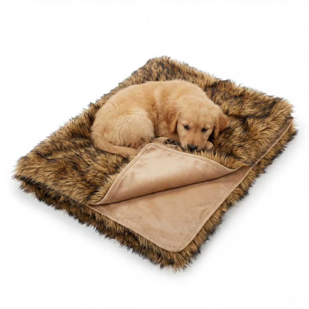 IHAPPYDOG confort fausse fourrure premium offre douceur et chaleur au chien.