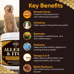 iHeartDogs Honey Guard omega-3-6-9 – huiles pour un pelage sain et éclatant.