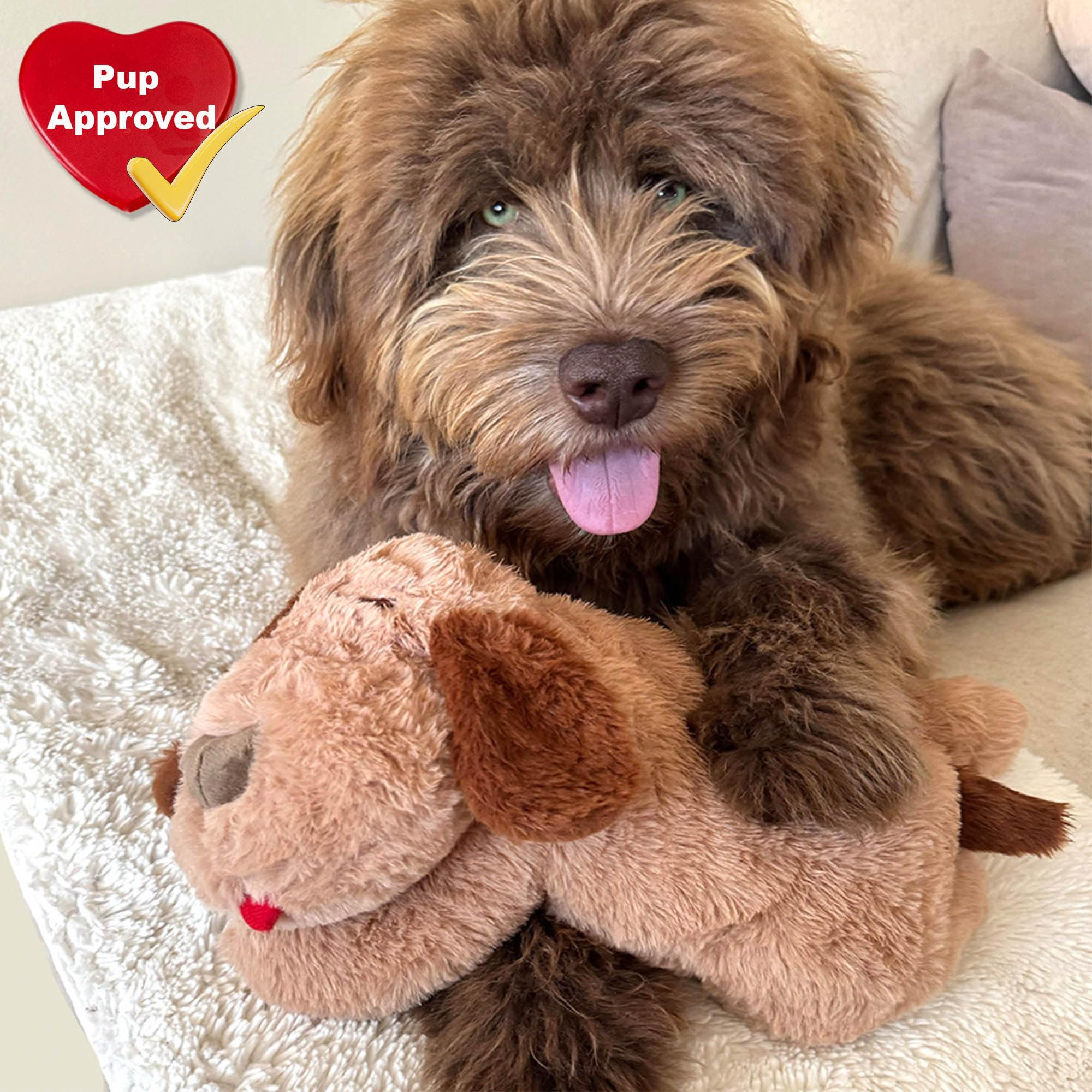 iHeartDogs peluche taille 16x12 adaptée aux câlins