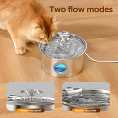 IHOUONE fontaine chat filtration 4 etapes pour eau propre.