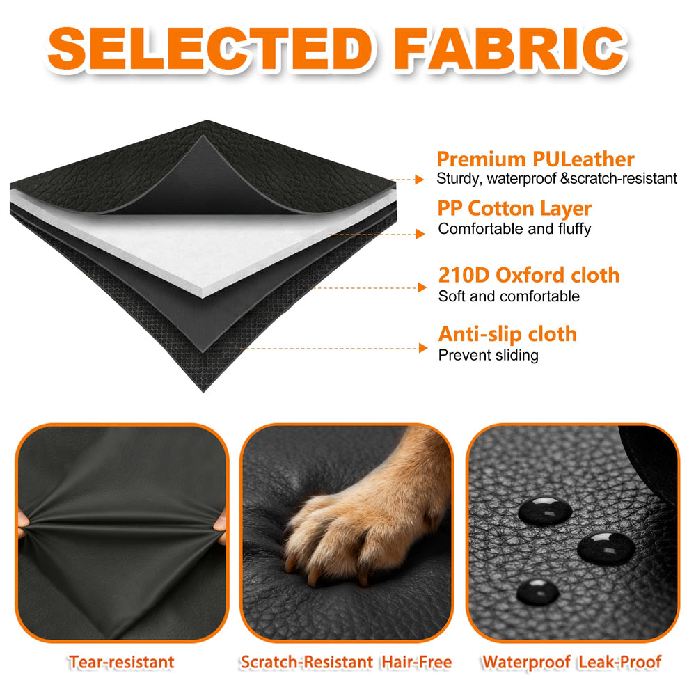 IJVAE housse coffre chien poches externes pour rangement.