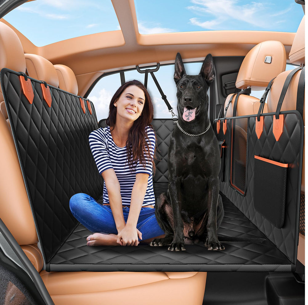 IJVAE housse siège arrière chien avec coque rigide pour soutien fiable lors des trajets