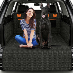 IJVAE tapis coffre chien noir, vue d'ensemble, protection contre salissures et rayures