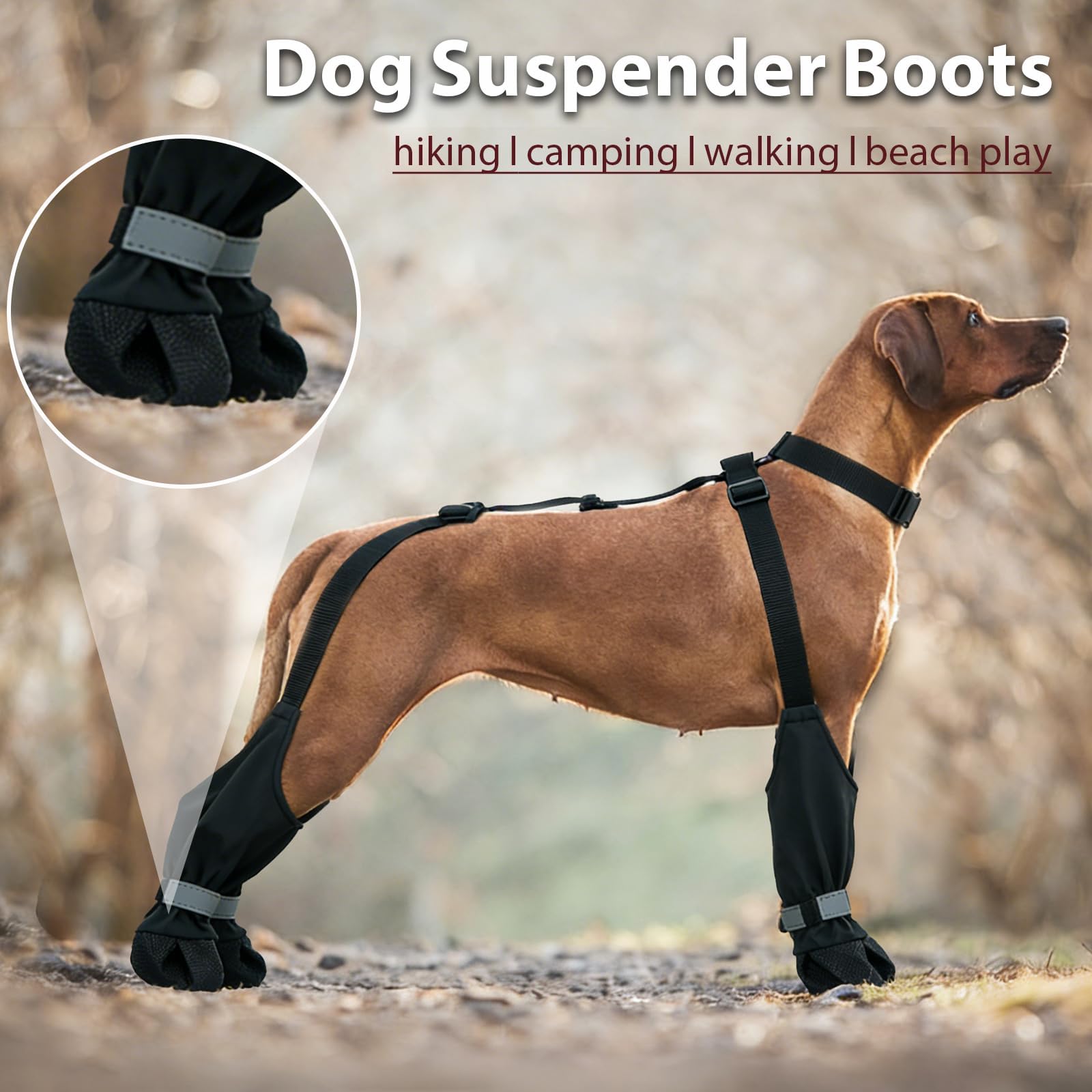 IKIPUKO bottes suspendues reflectrices 360: visibilite nocturne accrue