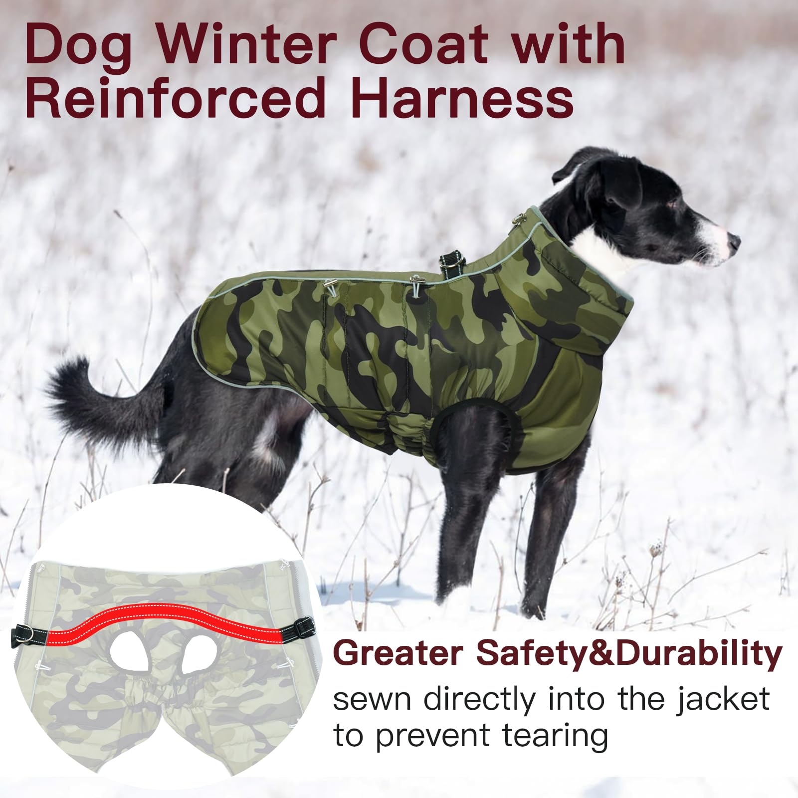 IKIPUKO manteau neige imperméable avec doublure polaire chaude pour sorties