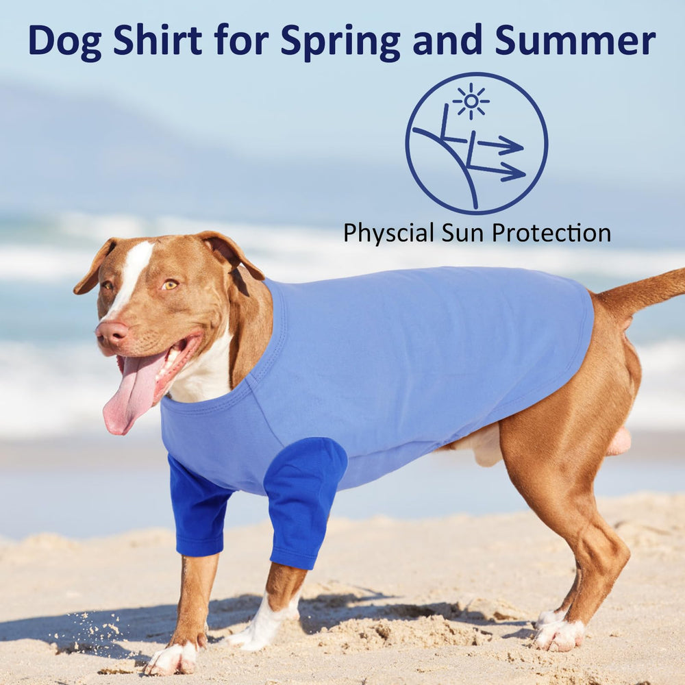 IKIPUKO T-shirt chien ourlet elastique — enfiler facilement et rester en place.