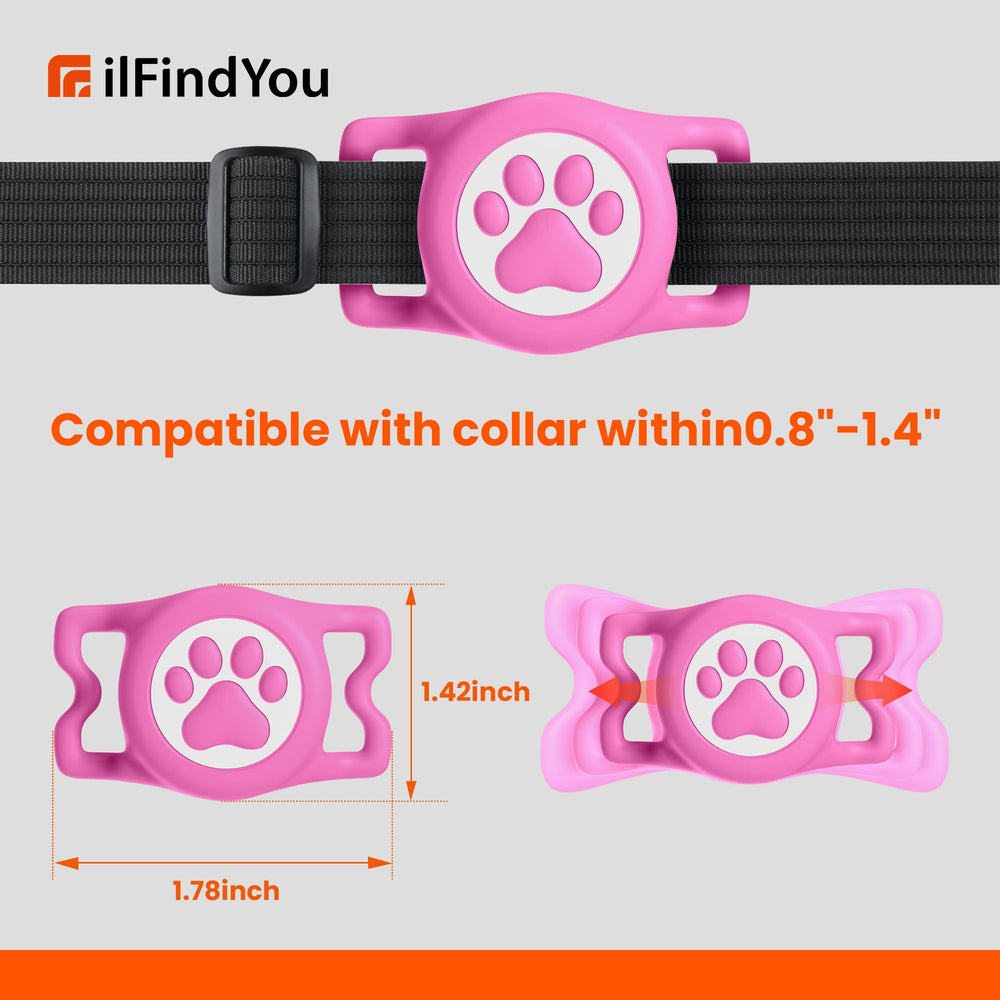 ILFINDYOU s'adapte à la plupart des colliers chien et chat.