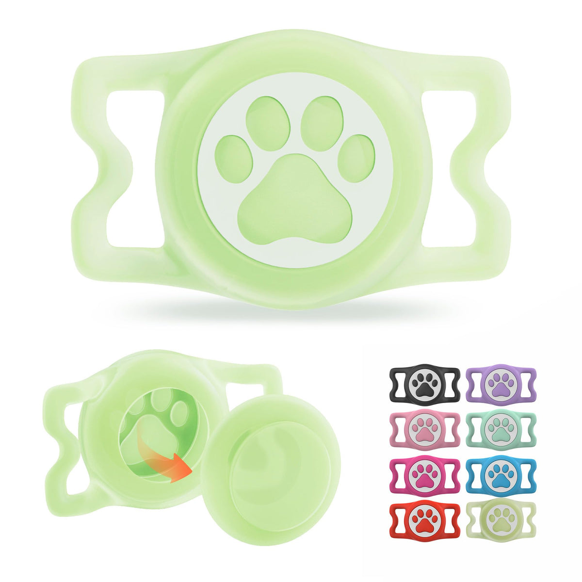 ILFINDYOU porte AirTag sur collier étanche et lumineux pour suivi fiable.