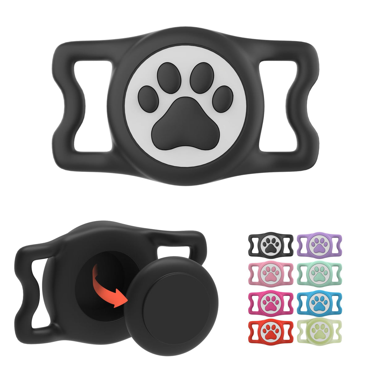 ilfindyou AirTag étui étanche sur collier chien pour balades humides et protégées.