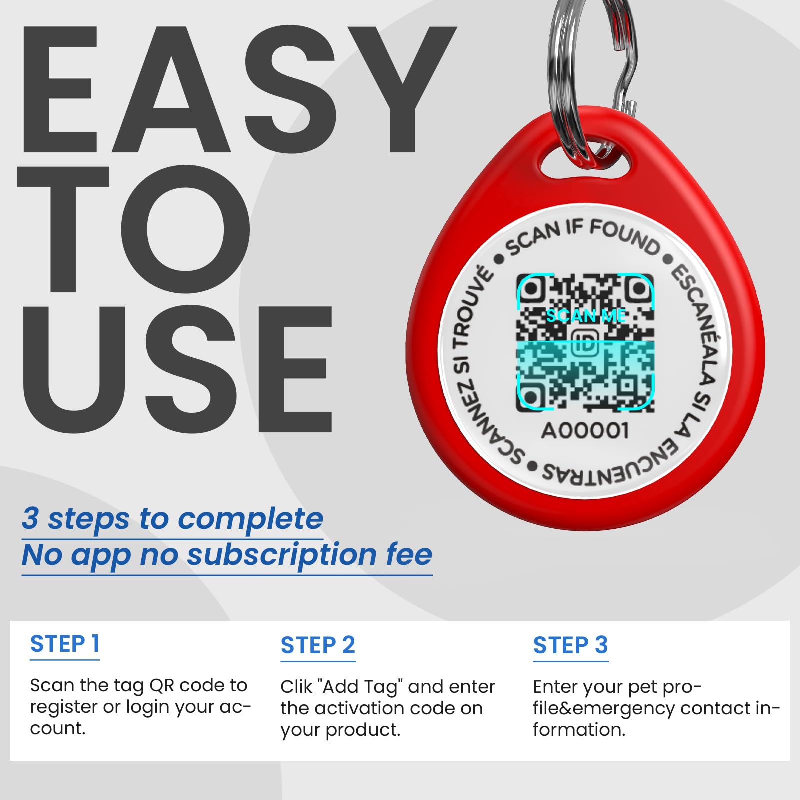 IlFindYou dog-tags impermeable-et-resistant : tag durable en extérieur