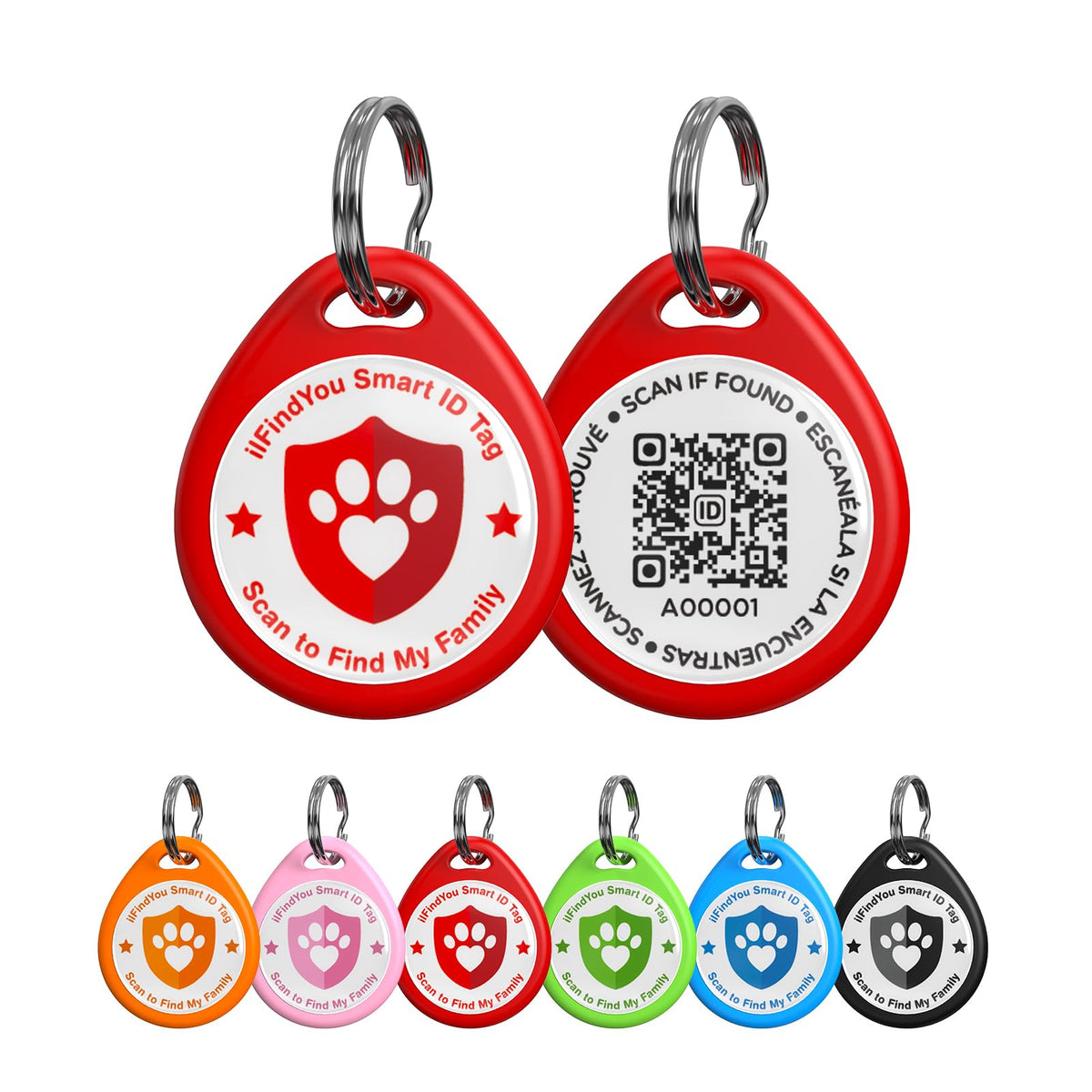 IlFindYou dog-tags QR-code-epoxy : étiquette durable et lisible pour chien