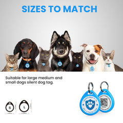 ILFINDYOU étiquette chien epoxy-QR, code durable et lisible pour identifiant fiable.